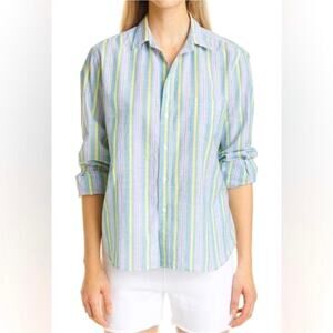 Frank & Eileen Eileen Striped Button Down Shirt Size XS